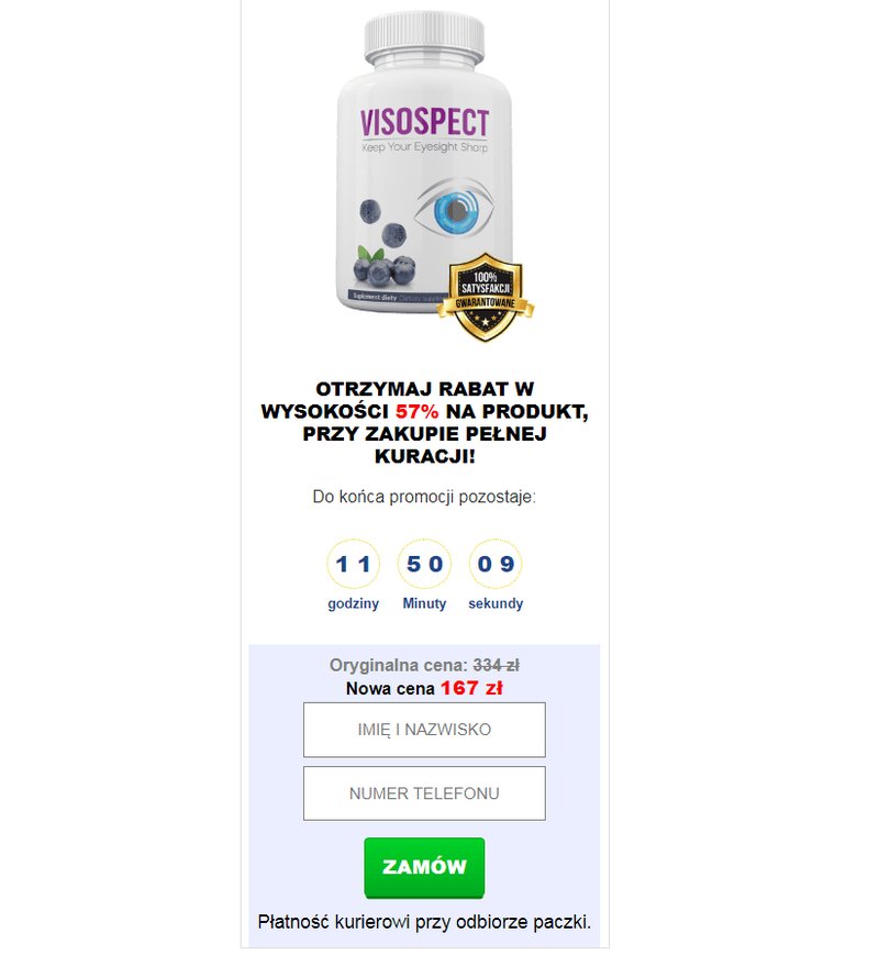 Discover visospect forte cena